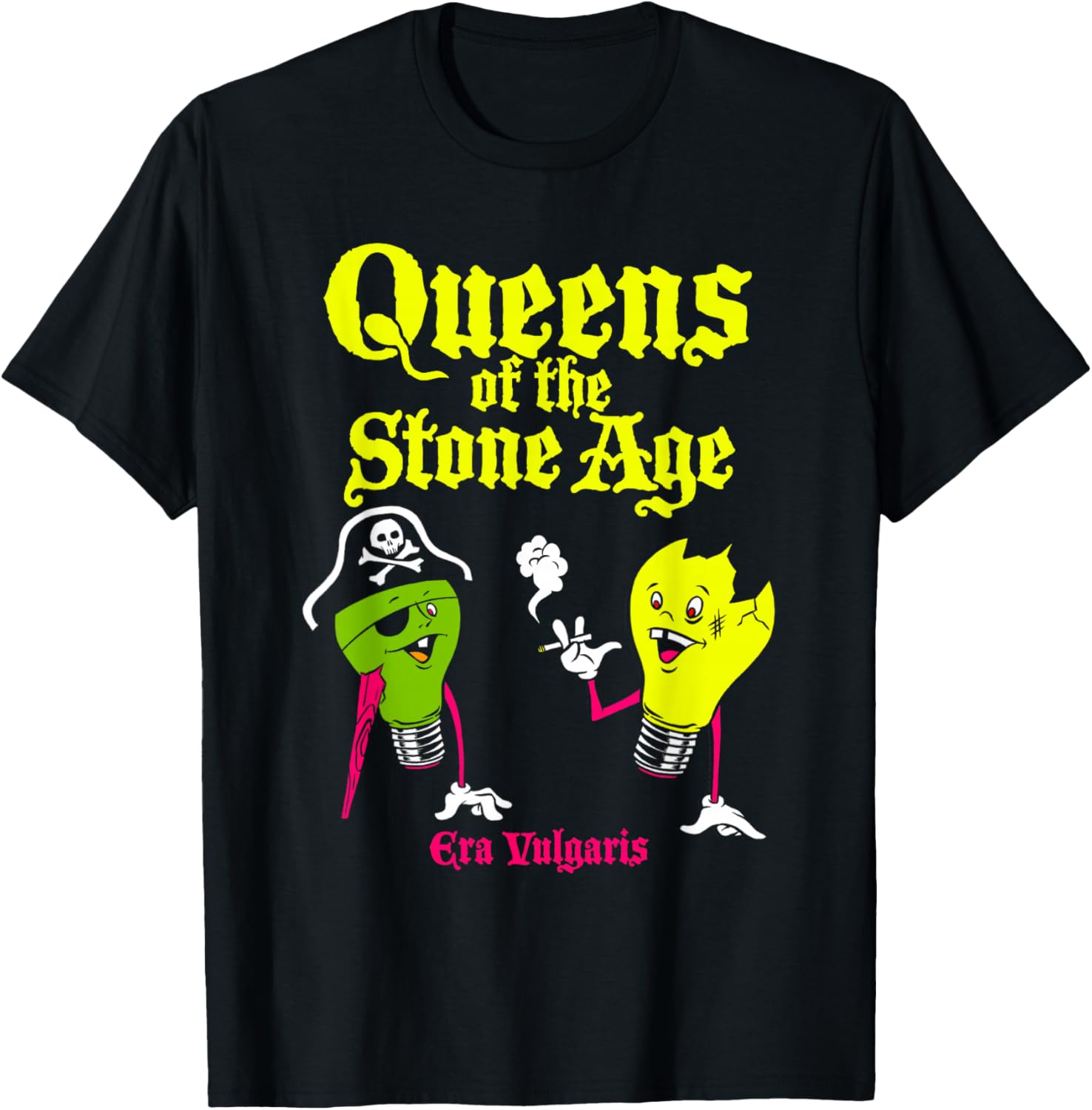 Official Queens Of The Stone Age Era Vulgaris , Black, S T-Shirt - T-Shirt | Black