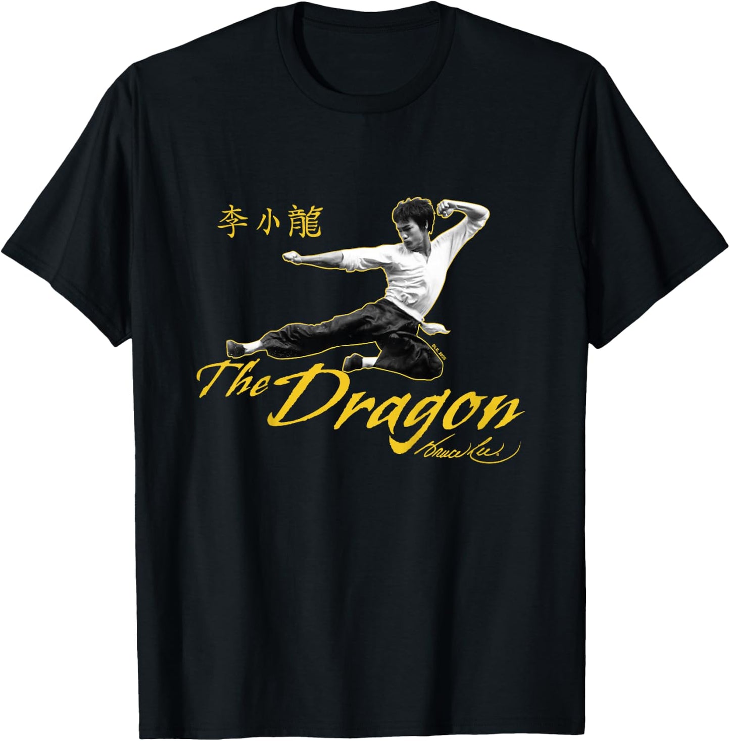 Kids Bruce Lee The Dragon Flying Kick Kids T-Shirt - T-Shirt | Black