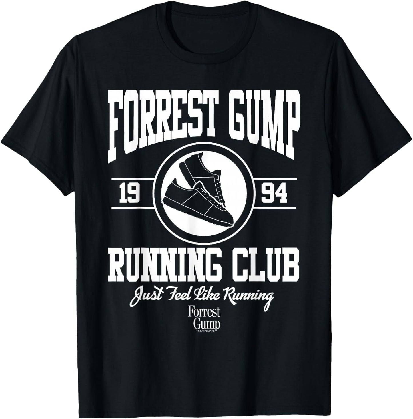 Forrest Gump Racing Club 1994 , Black, S T-Shirt - T-Shirt | Black