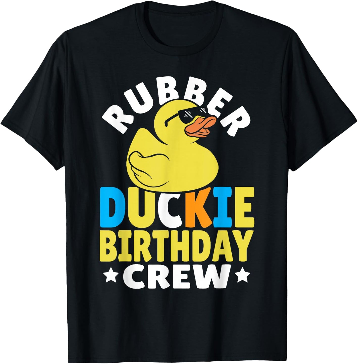 Rubber Ducky Birthday Crew - Kids Birthday Rubber Duck T-Shirt - T-Shirt | Black
