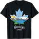 Waterton Lakes National Park Alberta Canada Landscape Art T-Shirt - T-Shirt | Black