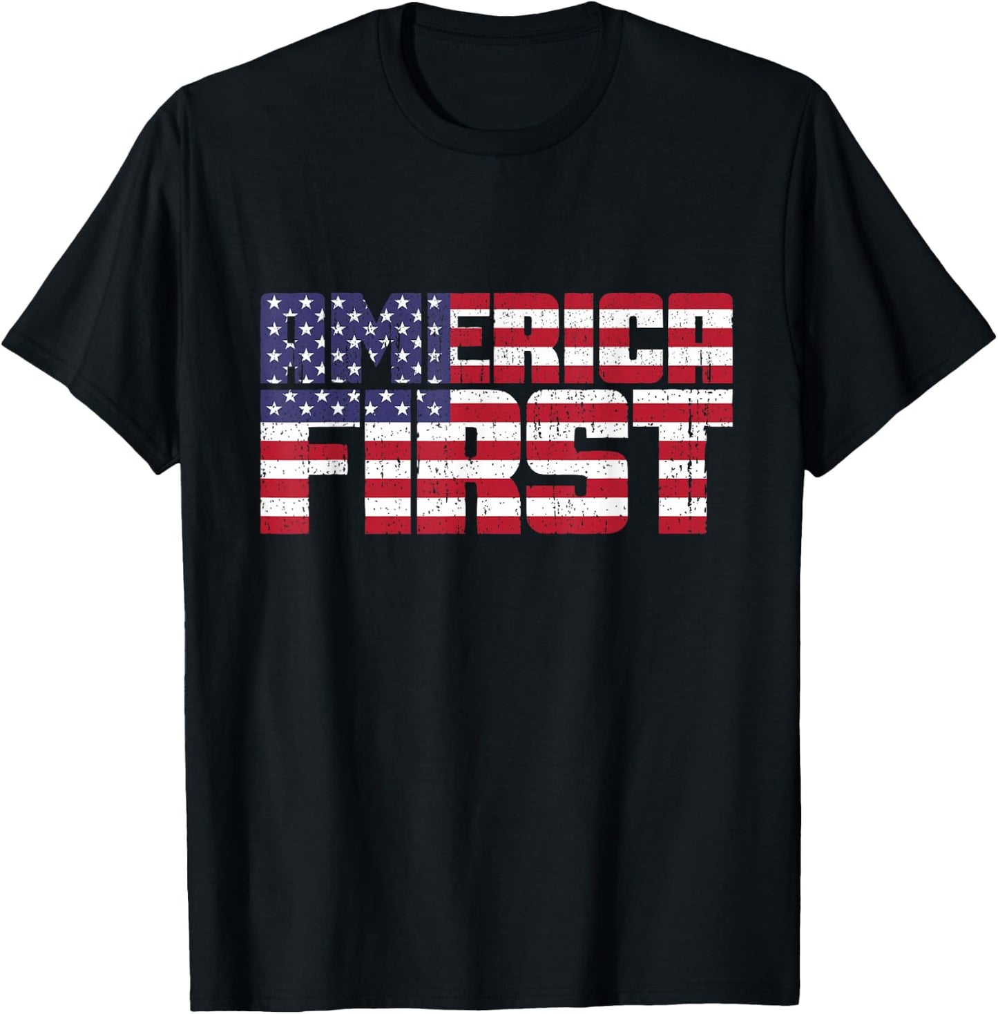 America First T-Shirt - T-Shirt | Black