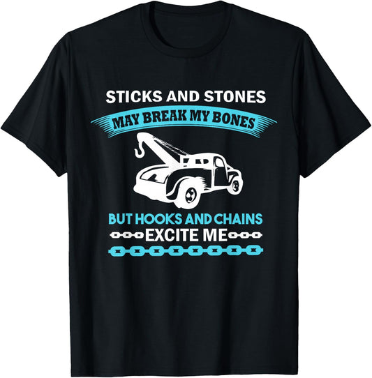Tow Truck Driver Quote - Funny Tow Trucker T-Shirt - T-Shirt | Black