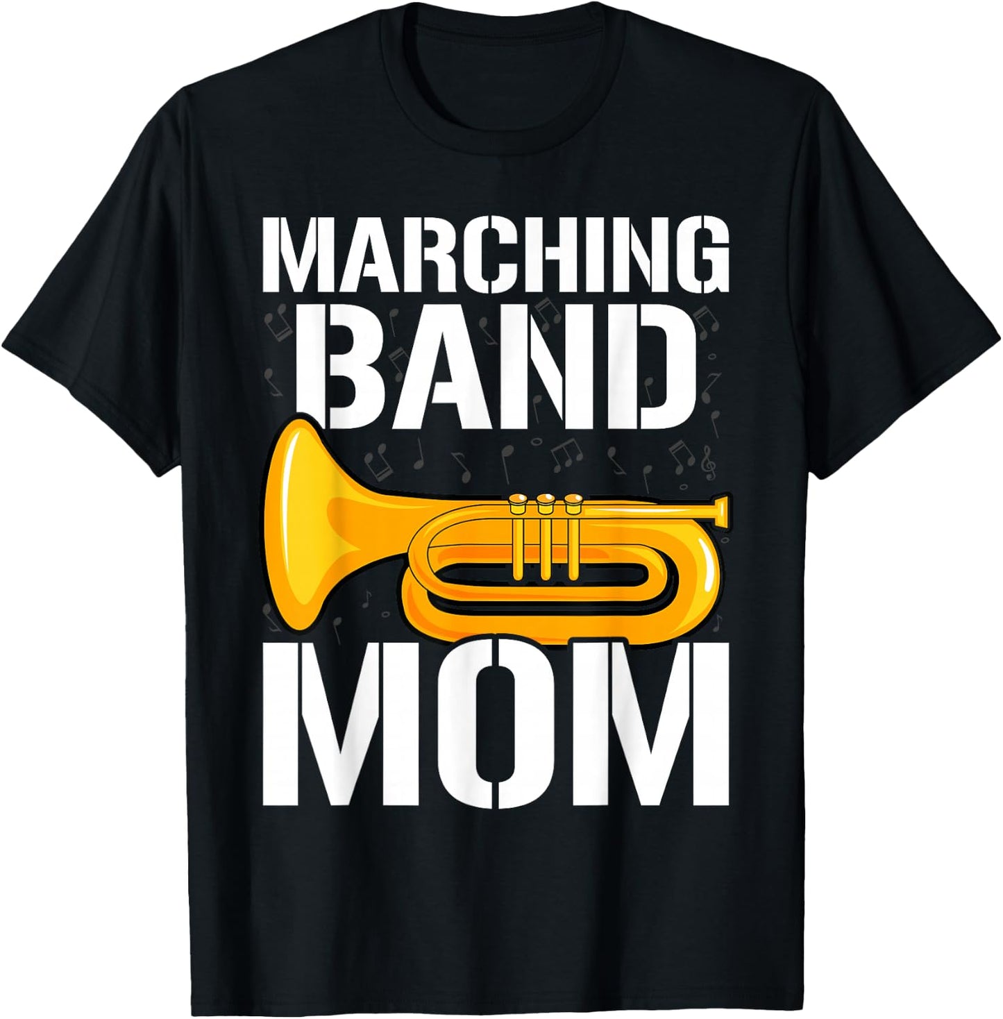 Band Mom Euphonium Baritone T-Shirt - T-Shirt | Black