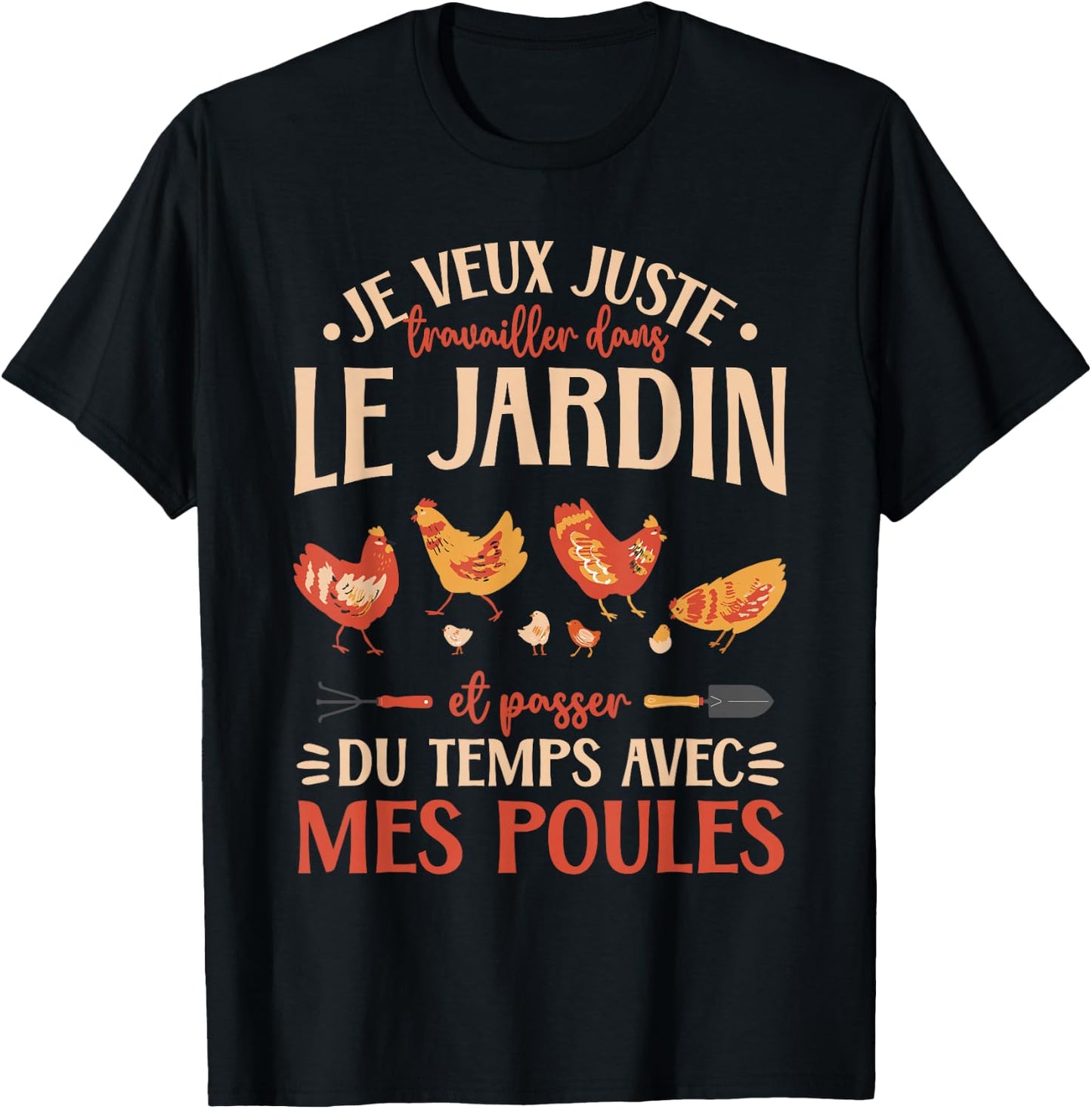 Hen Poultry Gifts Of Hens , Black, S T-Shirt - T-Shirt | Black