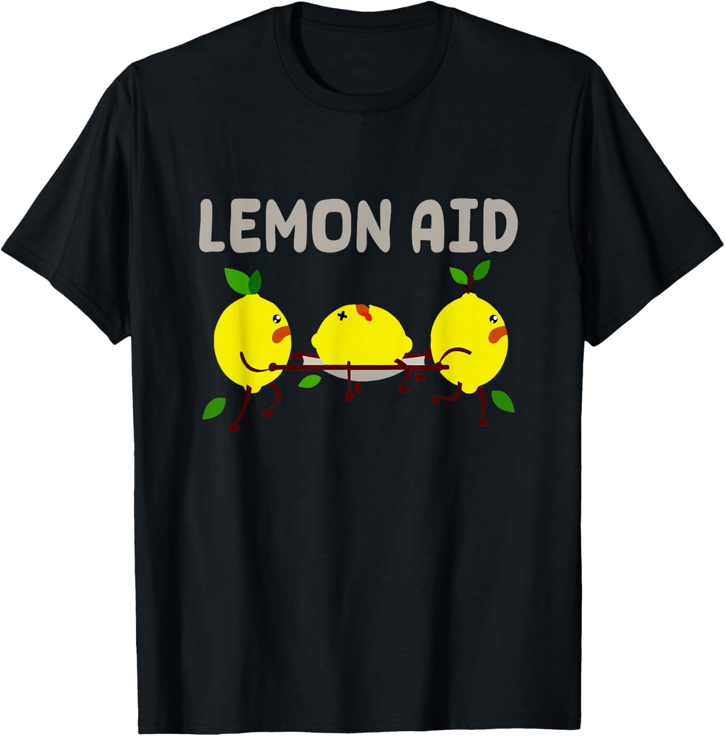 Lemon Aid Funny Lemonade Funny Lemons Nursing Emergency T-Shirt - T-Shirt | Black