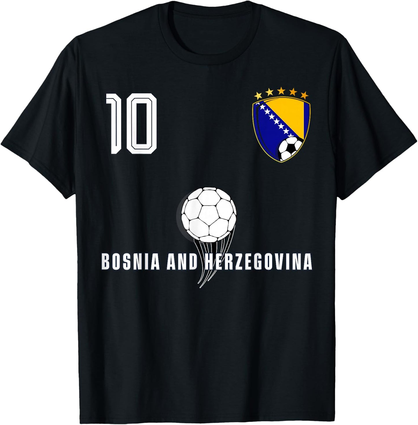Bosnia and Herzegovina Flag Bosnian Pride Lovers T-Shirt - T-Shirt | Black
