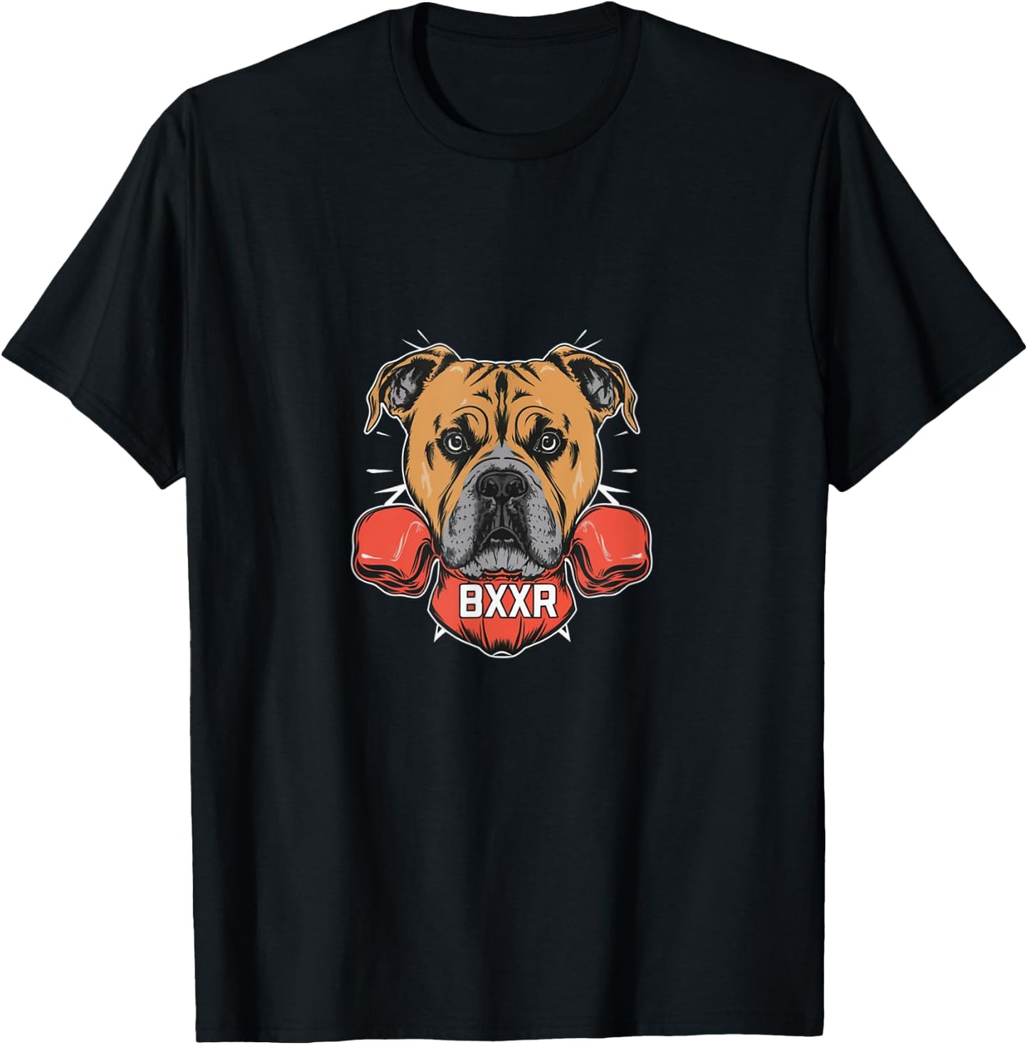 Boxer dog with boxing gloves T-Shirt - T-Shirt | Black