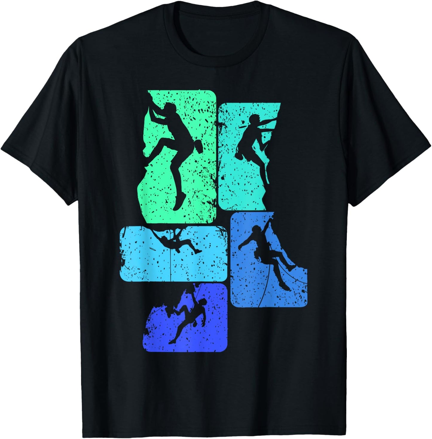 Climbing Climber Mountaineering Bouldering , black T-Shirt - T-Shirt | Black