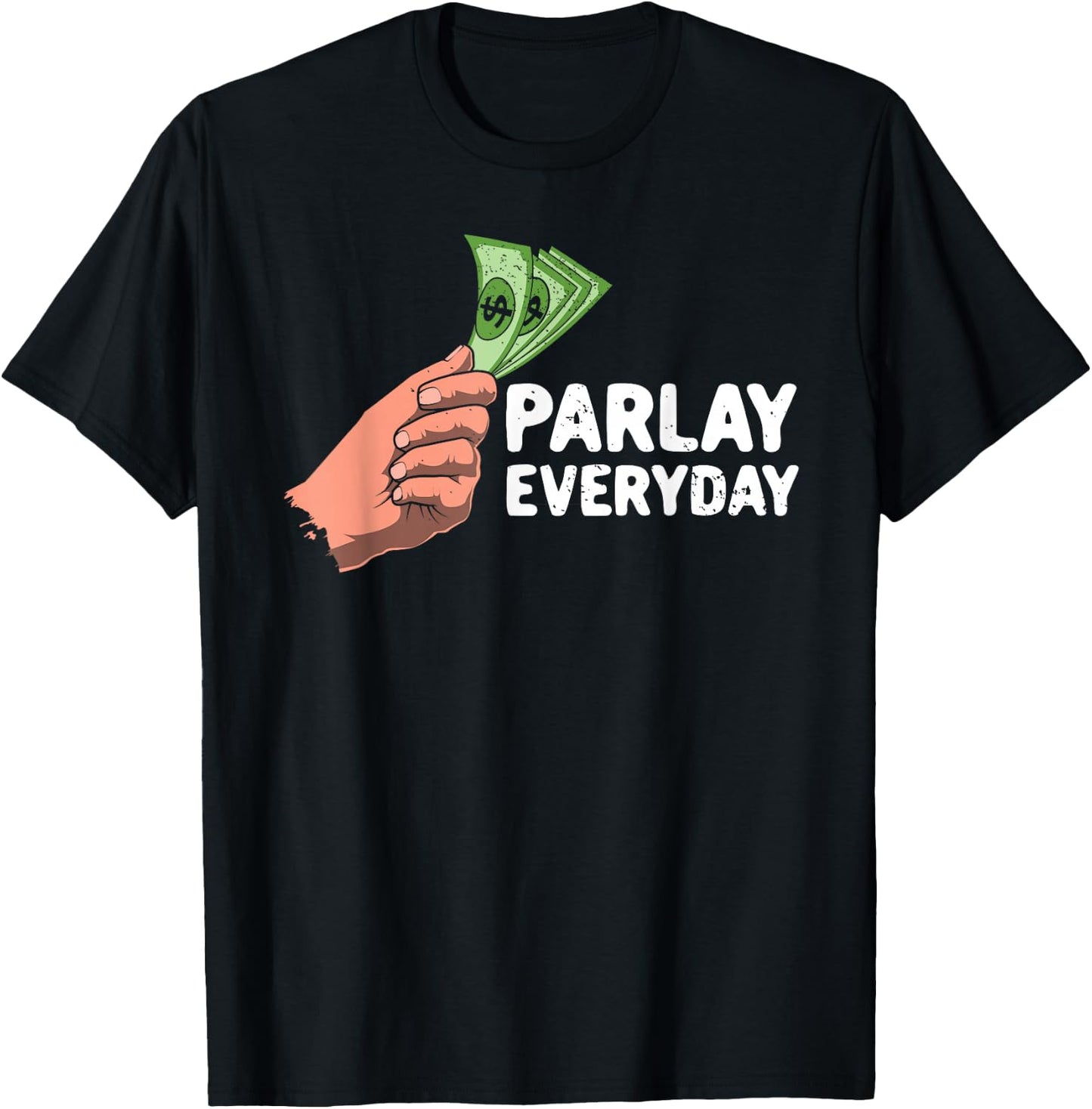 Parlay Betting Sports Betting Draft Picks Fantasy Football T-Shirt - T-Shirt | Black