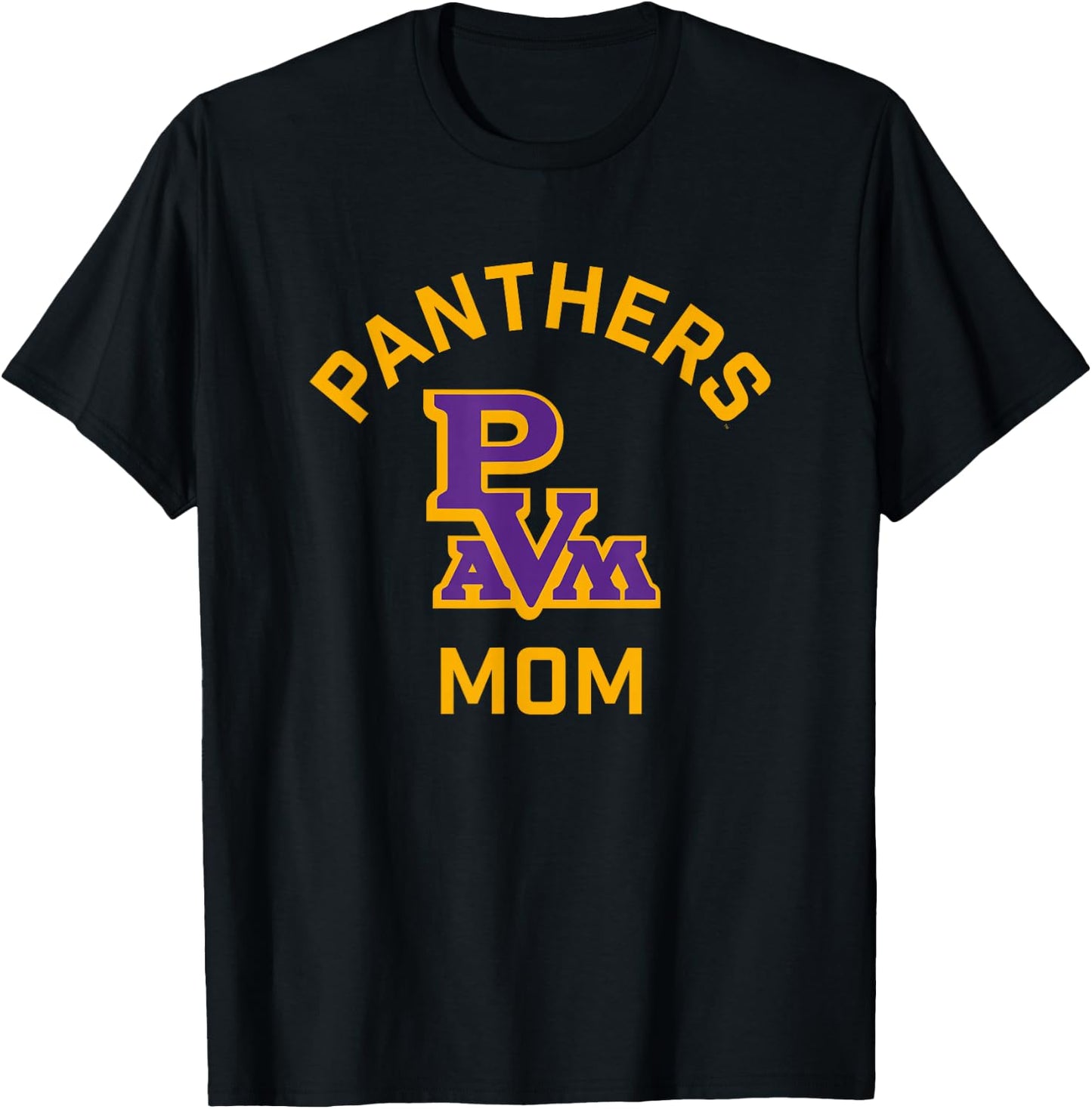 Prairie View A&M University Panthers Arched Mom T-Shirt - T-Shirt | Black