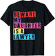 Lawyer Mom Attorney Moms Beware My Daughter Is A Lawyer Moms T-Shirt - T-Shirt | Black