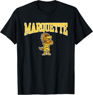 Kids Marquette Golden Eagles Kids Mascot Navy Officially Licensed T-Shirt - T-Shirt | Black