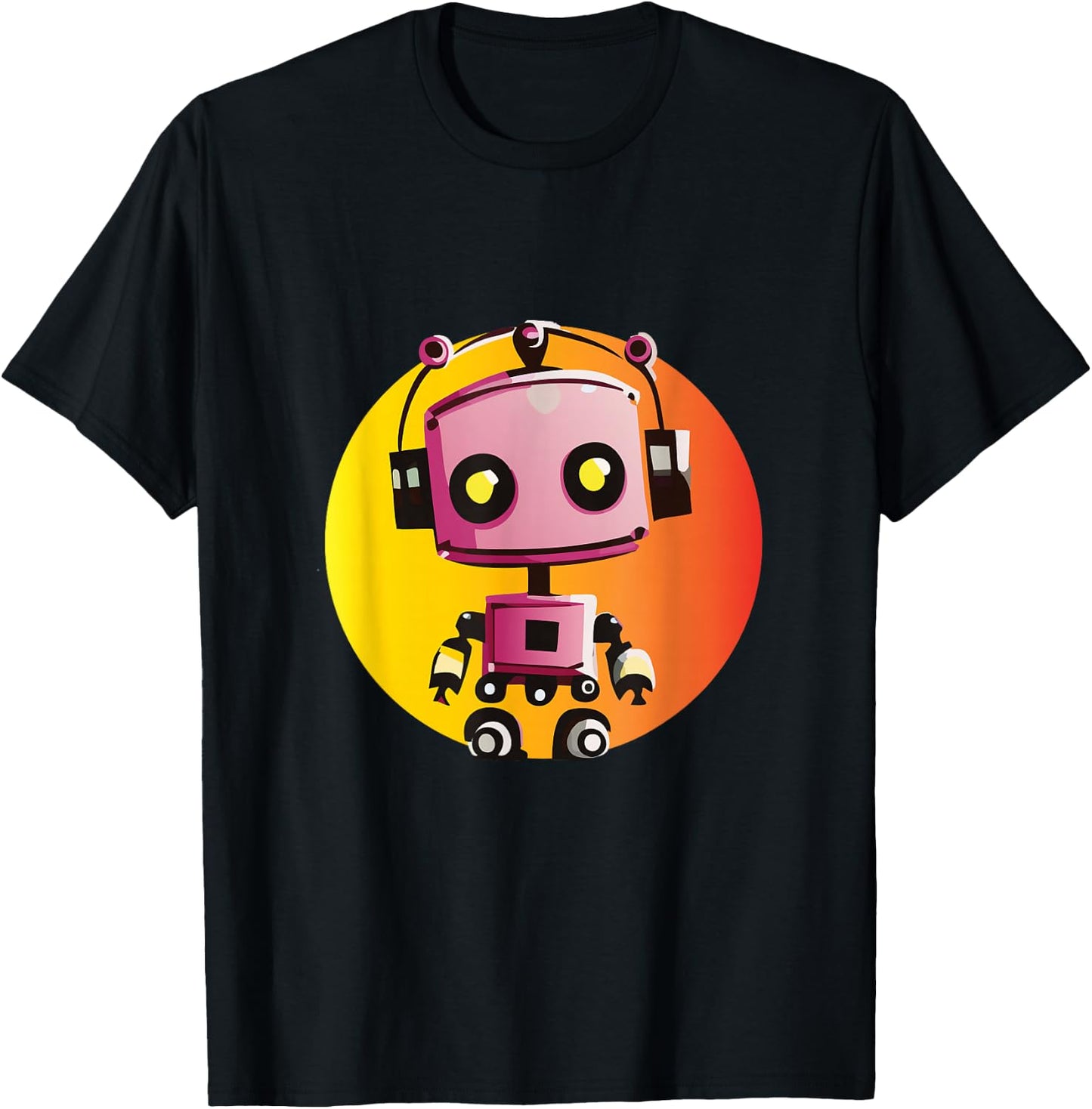 Kinder Roboter T-Shirt - T-Shirt | Black