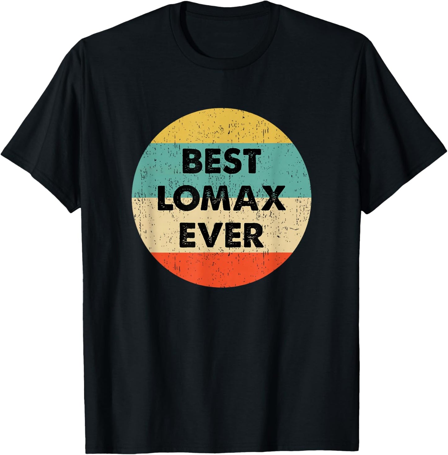 Lomax Name T-Shirt - T-Shirt | Black