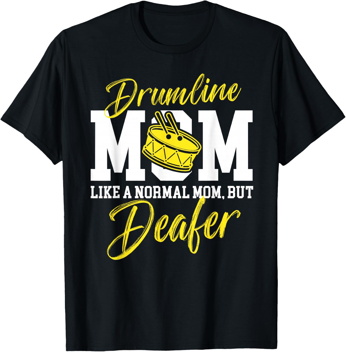 Drumline Mom Definition Drumline Mother Drumline Mama T-Shirt - T-Shirt | Black