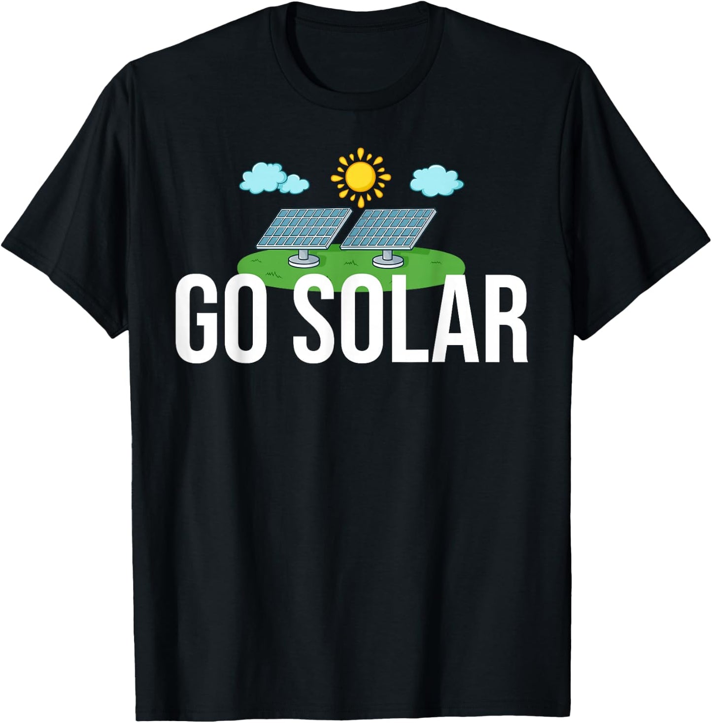 Solar Energy Power System Solar Panel Home T-Shirt - T-Shirt | Black