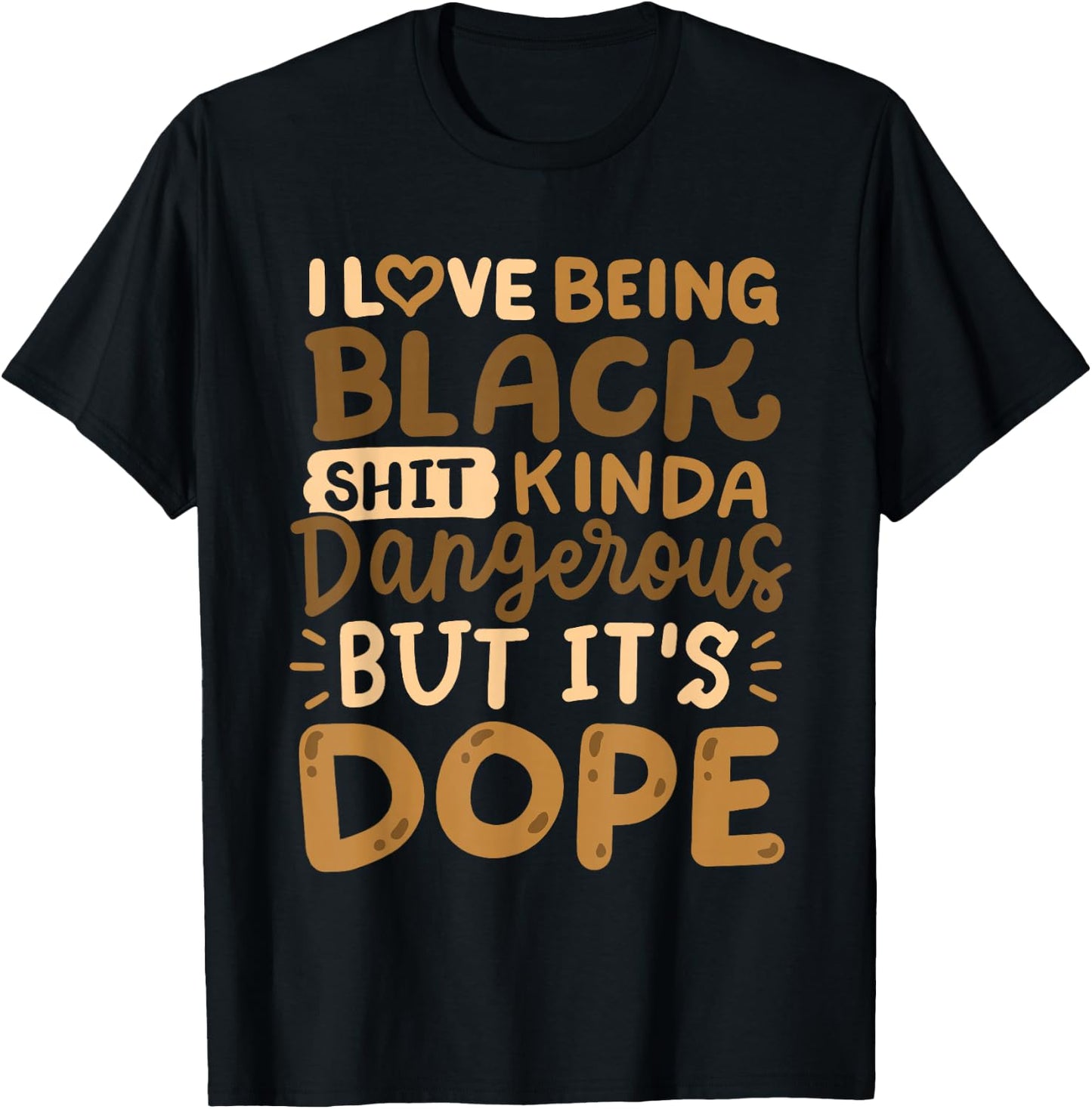 I Love Being Black Funny African American Pride Men Women T-Shirt - T-Shirt | Black