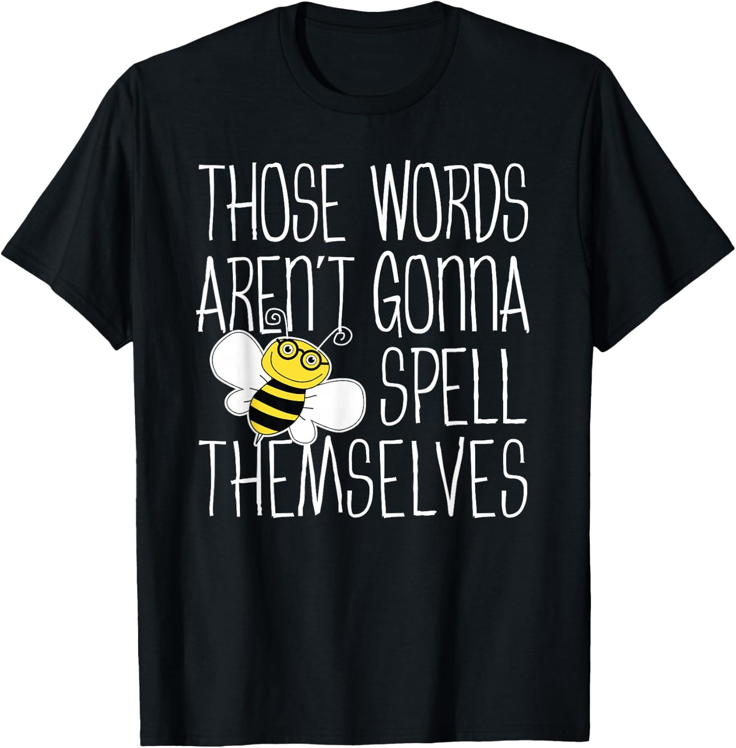 Cute Spelling Bee Design For Competitive Word Loving Kids T-Shirt - T-Shirt | Black