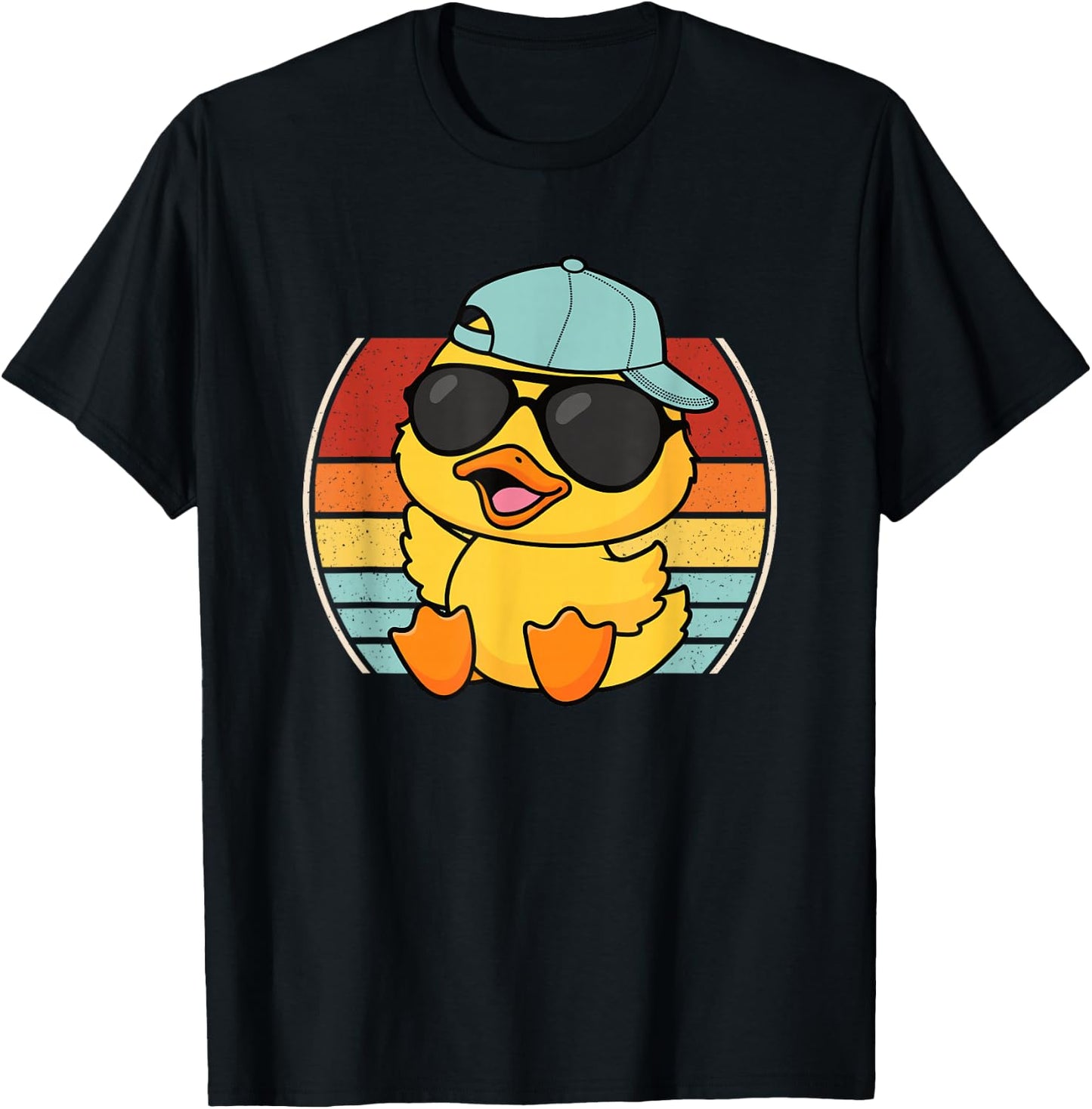 Cool Duck Retro Duck Lover Men Women Boys Girls Kids T-Shirt - T-Shirt | Black