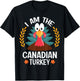 Thanksgiving I Am The Canadian Turkey T-Shirt - T-Shirt | Black