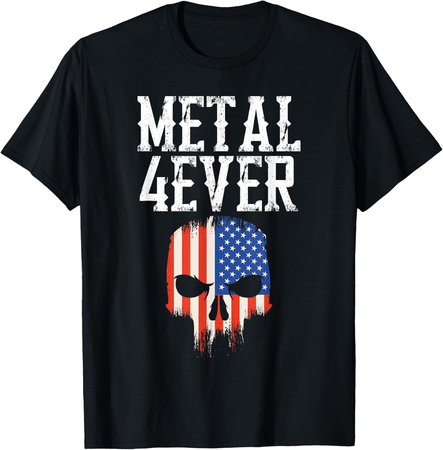 Metal Music Forever - Heavy, Death, Black Metal T-Shirt - T-Shirt | Black