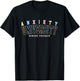 Anxiety University Honors Program Funny Relatable Design T-Shirt - T-Shirt | Black