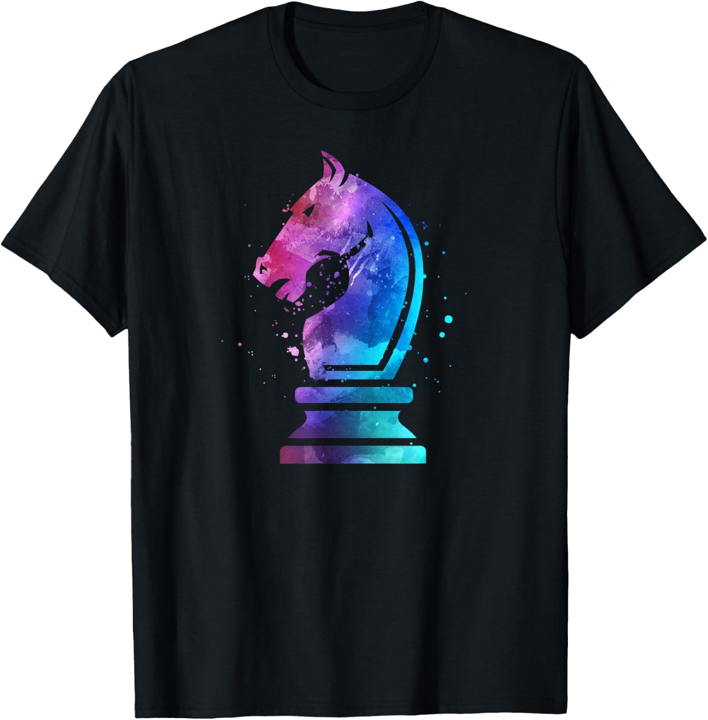 Chess Piece Knight Gift Chess Lover Player Women Girls T-Shirt - T-Shirt | Black