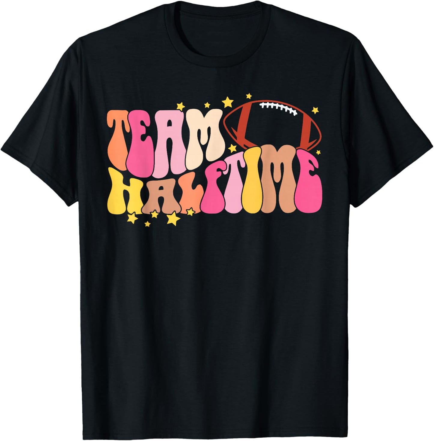 Team Halftime Super Football Day Group Matching T-Shirt - T-Shirt | Black