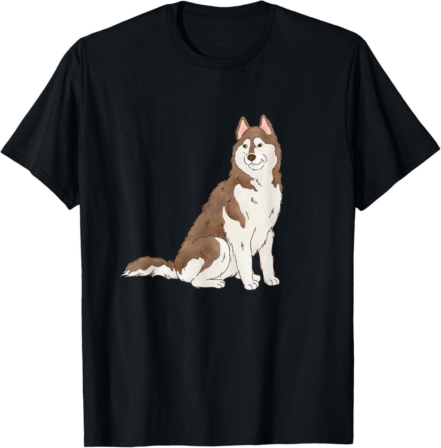 Copper Siberian Husky Lovers Husky Dog Mom T-Shirt - T-Shirt | Black