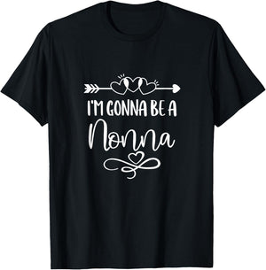 I'm Gonna Be A Nonna Italy Italian Grandma T-Shirt - T-Shirt | Black