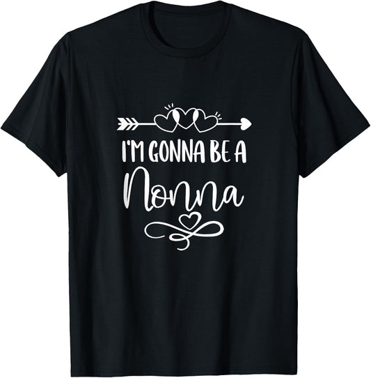 I'm Gonna Be A Nonna Italy Italian Grandma T-Shirt - T-Shirt | Black