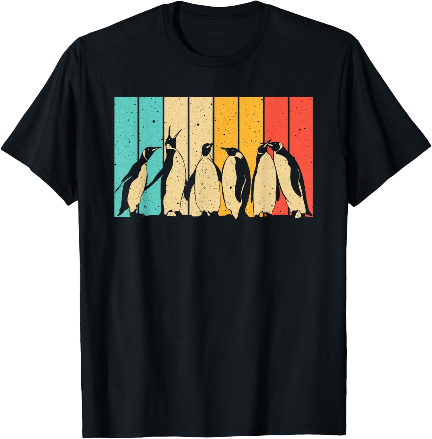 Cute Penguin Art Men Women Bird Zoologist Penguin Lovers T-Shirt - T-Shirt | Black