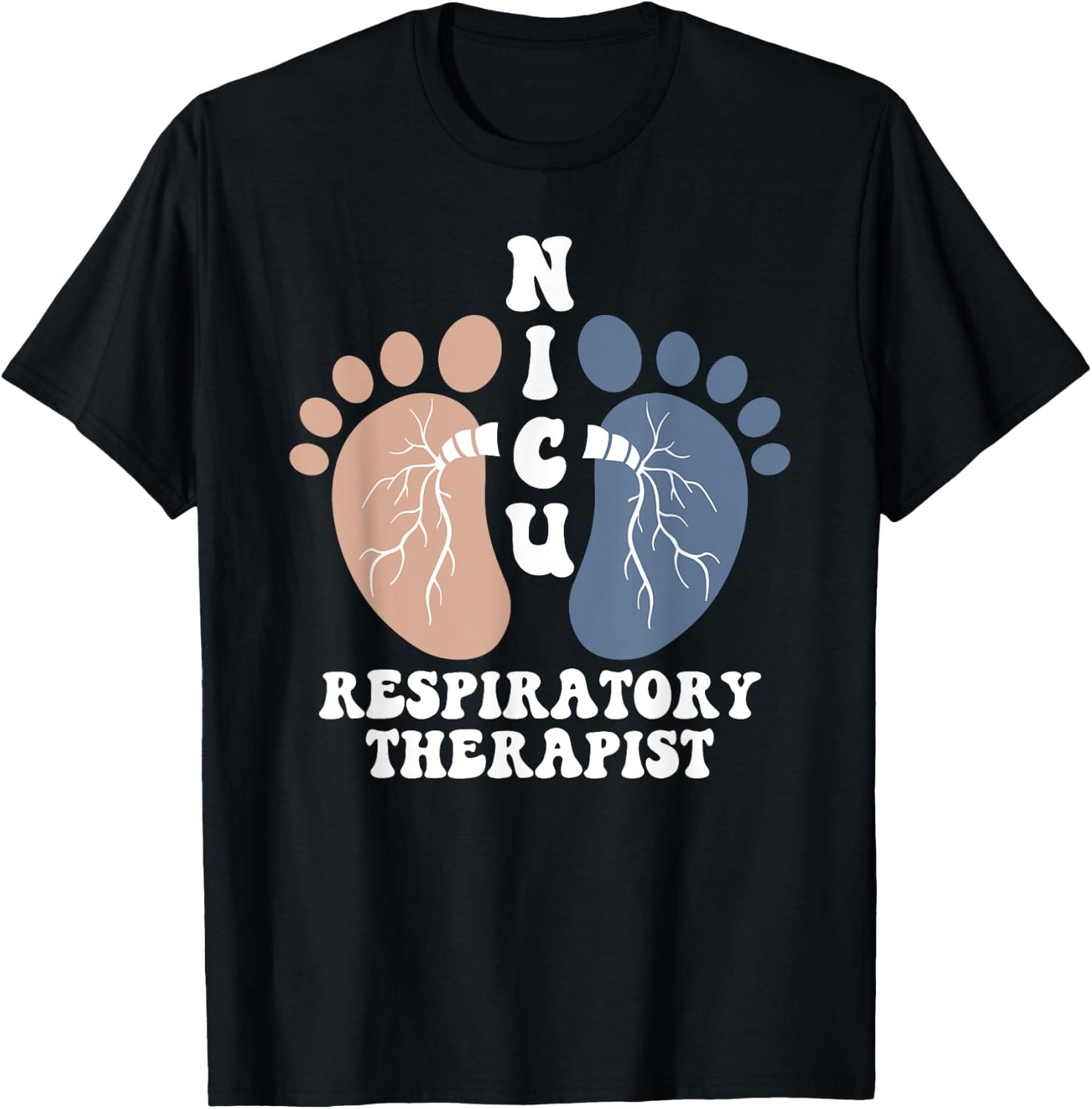 Nicu Respiratory Therapist RrT Care Credential Lung Squad T-Shirt - T-Shirt | Black