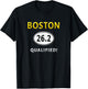 Boston 26.2 Shirt Runner Qualifier Finisher Shirt T-Shirt - T-Shirt | Black