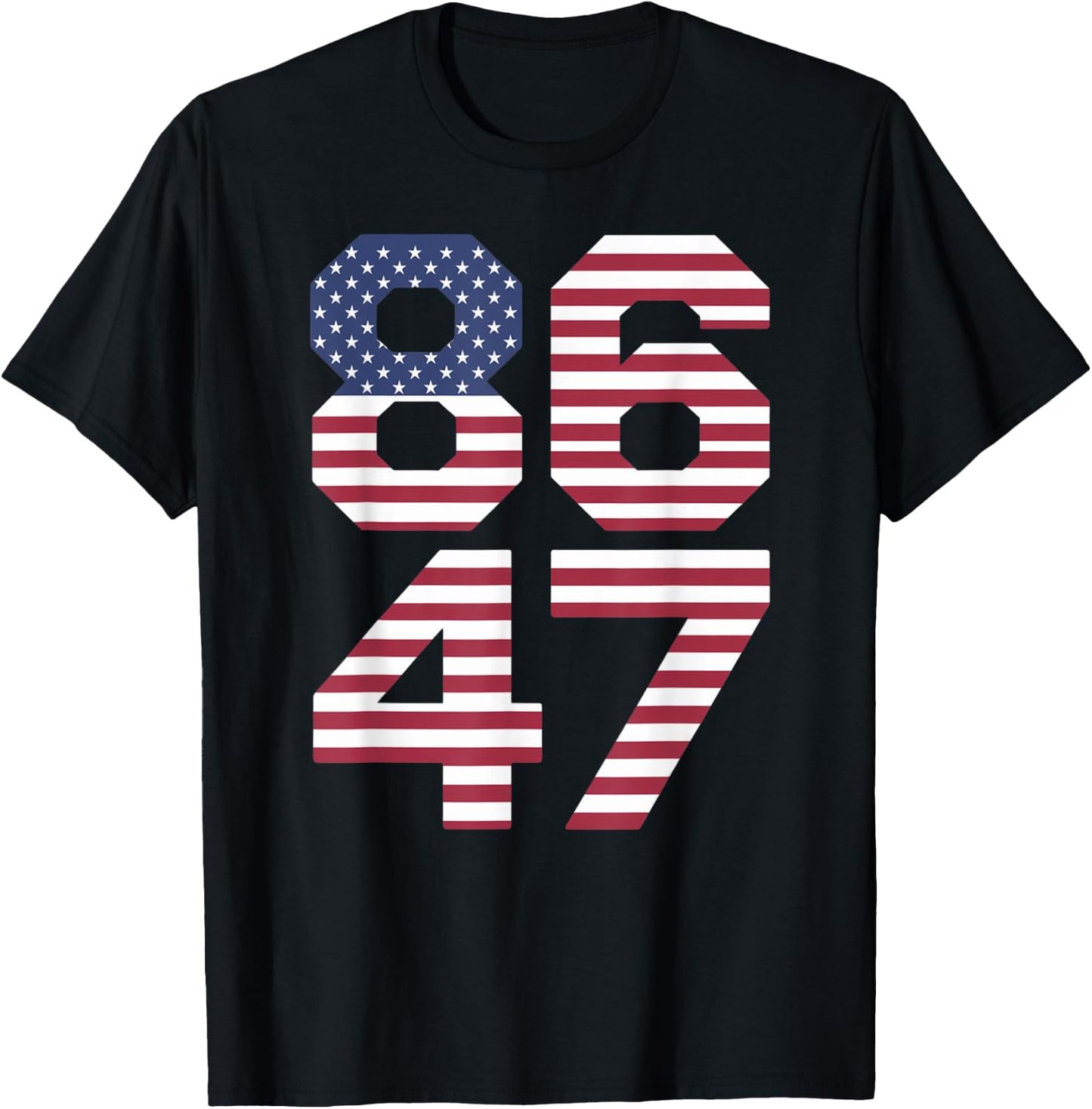 86 47 Anti Trump Impeach Remove The 47th President 8647 T-Shirt - T-Shirt | Black