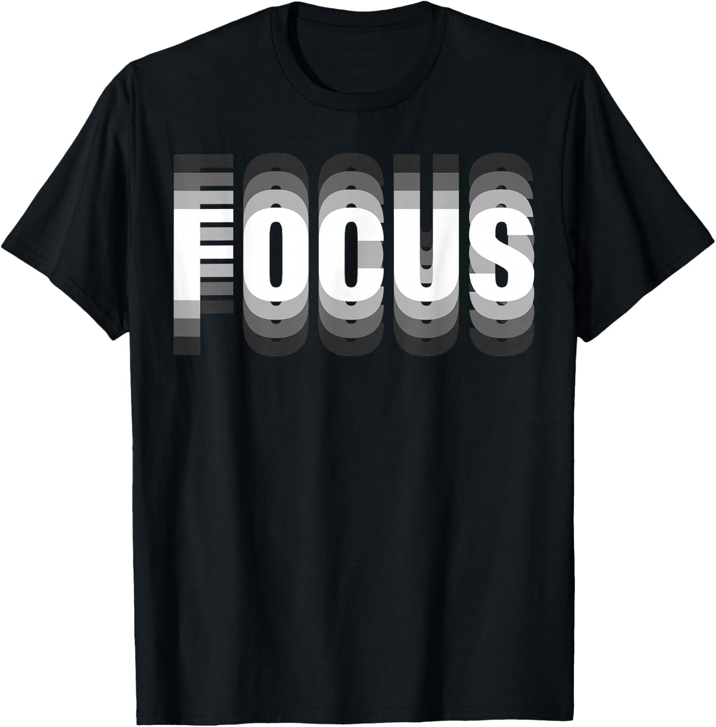 Focus Cool Trippy Optical Illusion , black T-Shirt - T-Shirt | Black