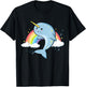 Funny Narwhal Unicorn of the Sea Lover Horn Rainbow Kawaii T-Shirt - T-Shirt | Black