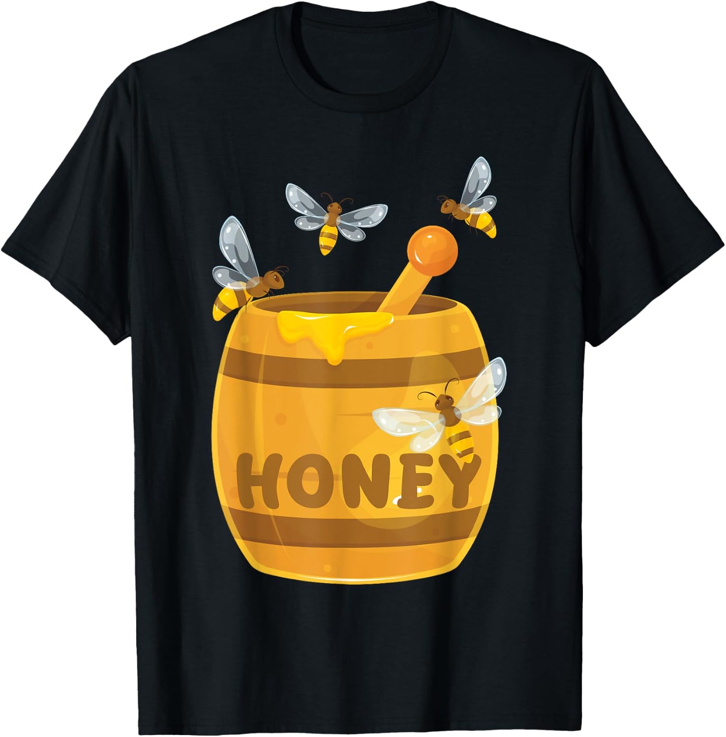 Honey Beekeeper Bees Buzzing Sweet T-Shirt - T-Shirt | Black