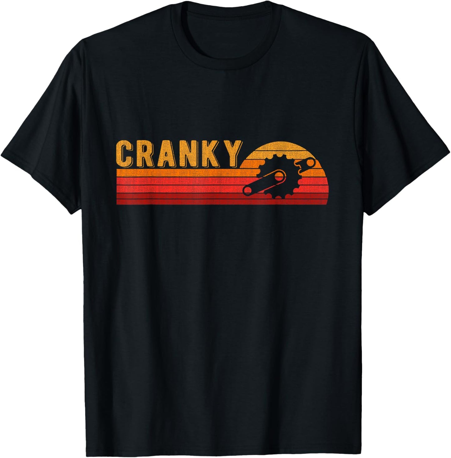 Bicycle Cranky Retro Gift T-Shirt - T-Shirt | Black