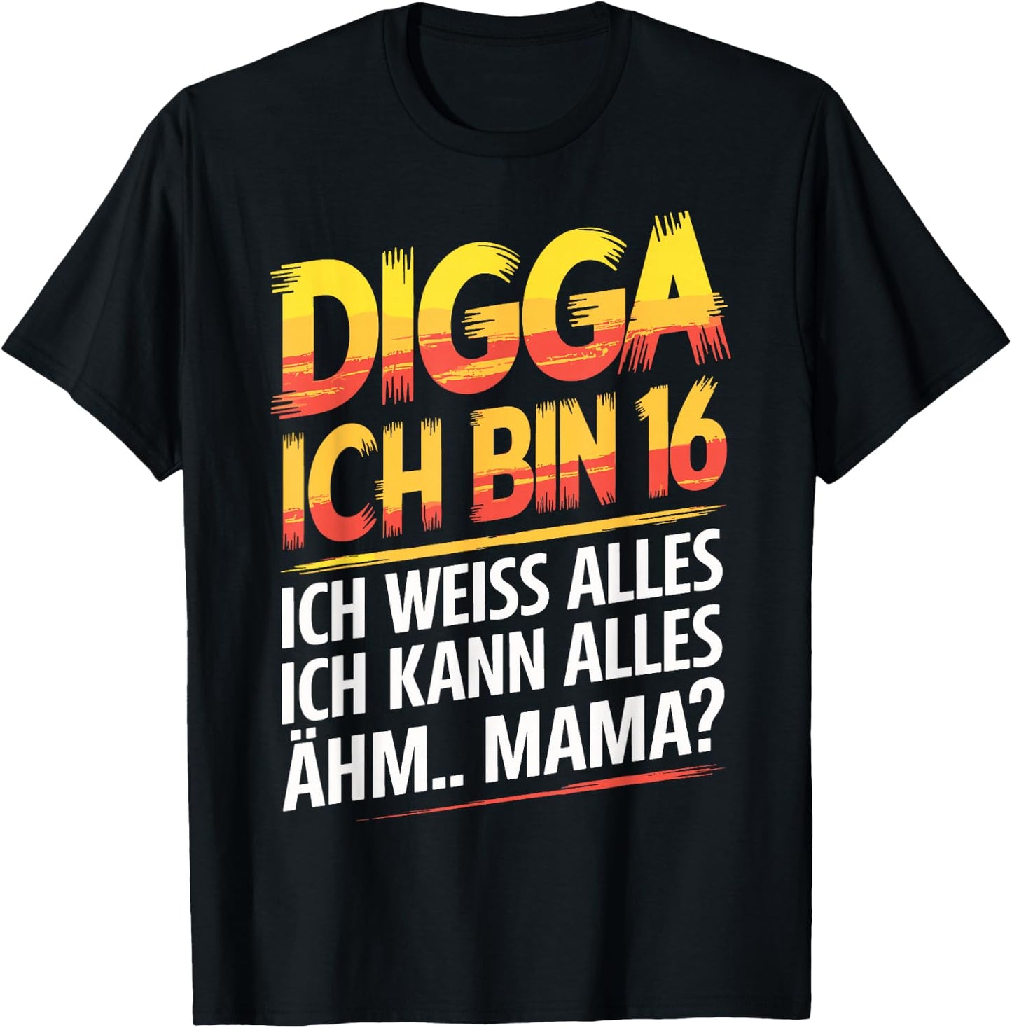 16th Birthday Boy Girl 16 Years 2009 Funny Gift , black T-Shirt - T-Shirt | Black