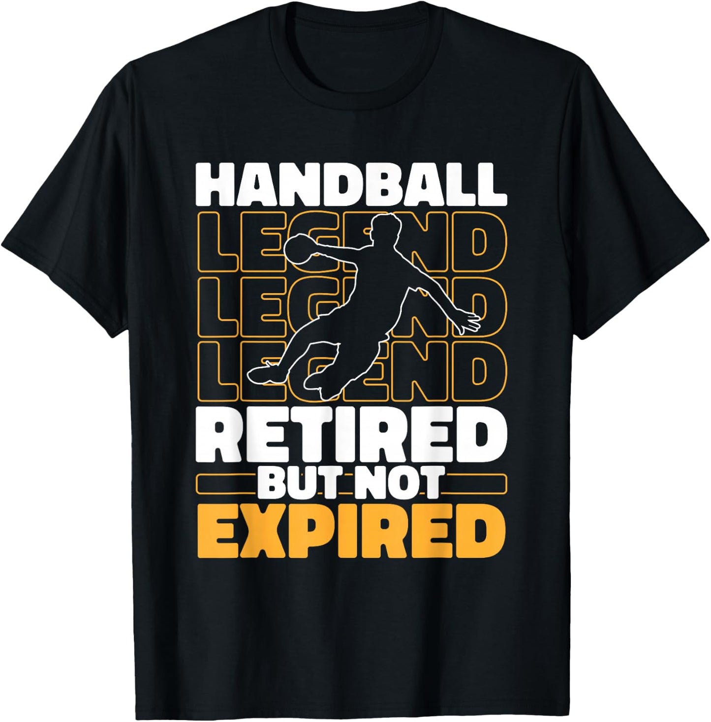 Handball Im Ruhestand Spieler Sport Verein - Handballer T-Shirt - T-Shirt | Black