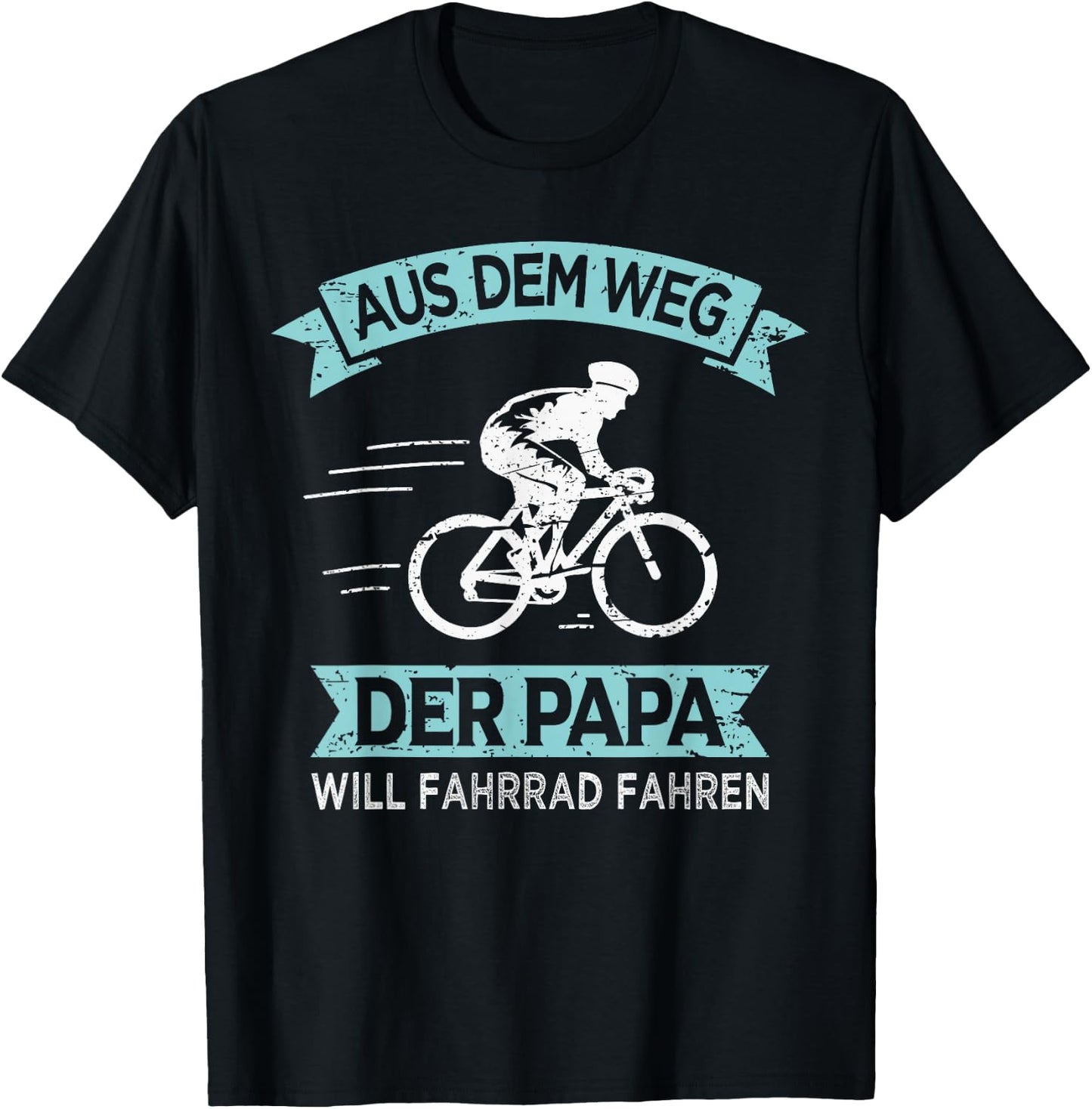 Radfahrer Papa Will Fahrrad Fahren T-Shirt - T-Shirt | Black
