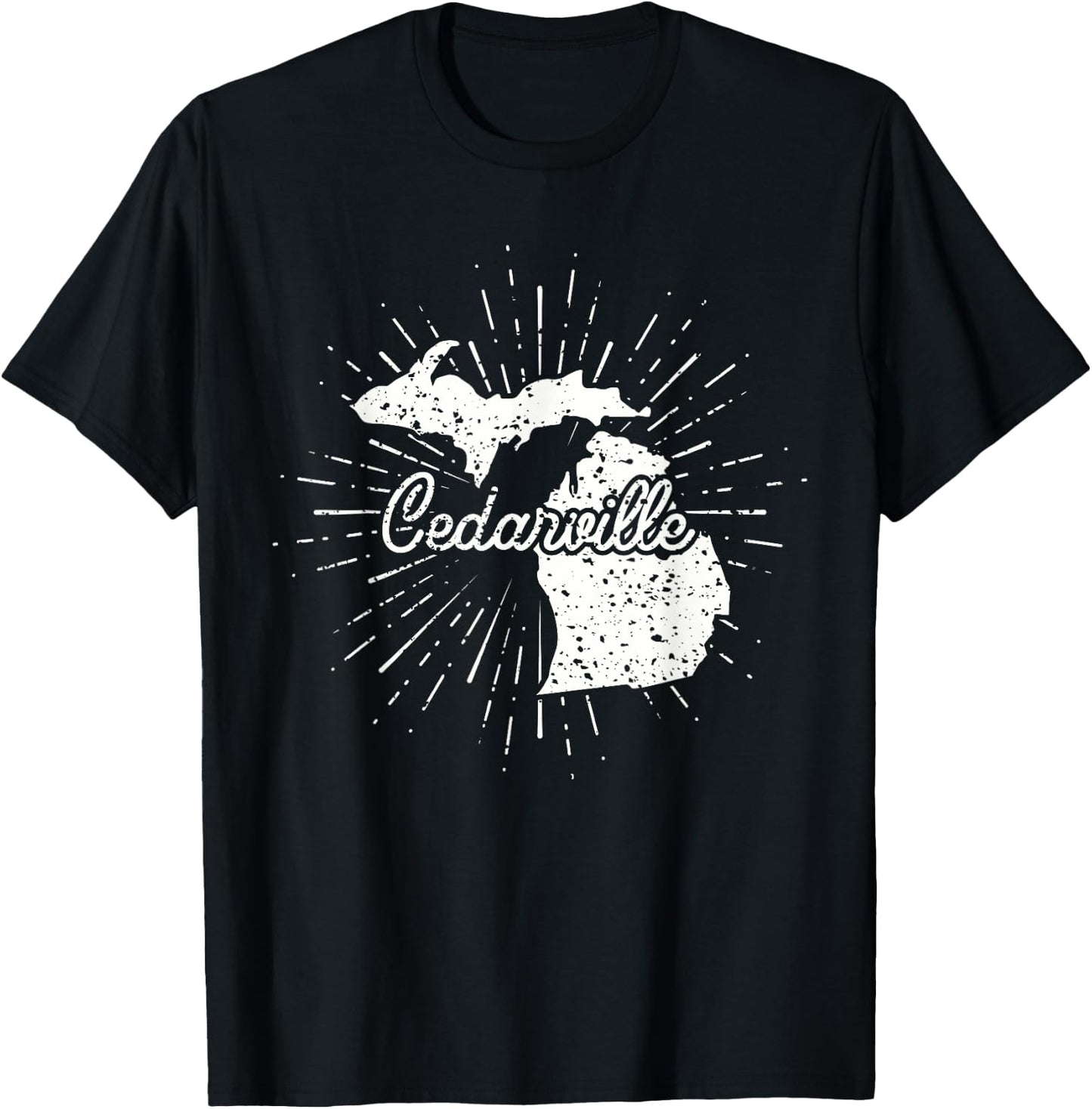 Cedarville Michigan MI T-Shirt - T-Shirt | Black