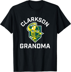 Clarkson University Golden Knights Arched Grandma T-Shirt - T-Shirt | Black
