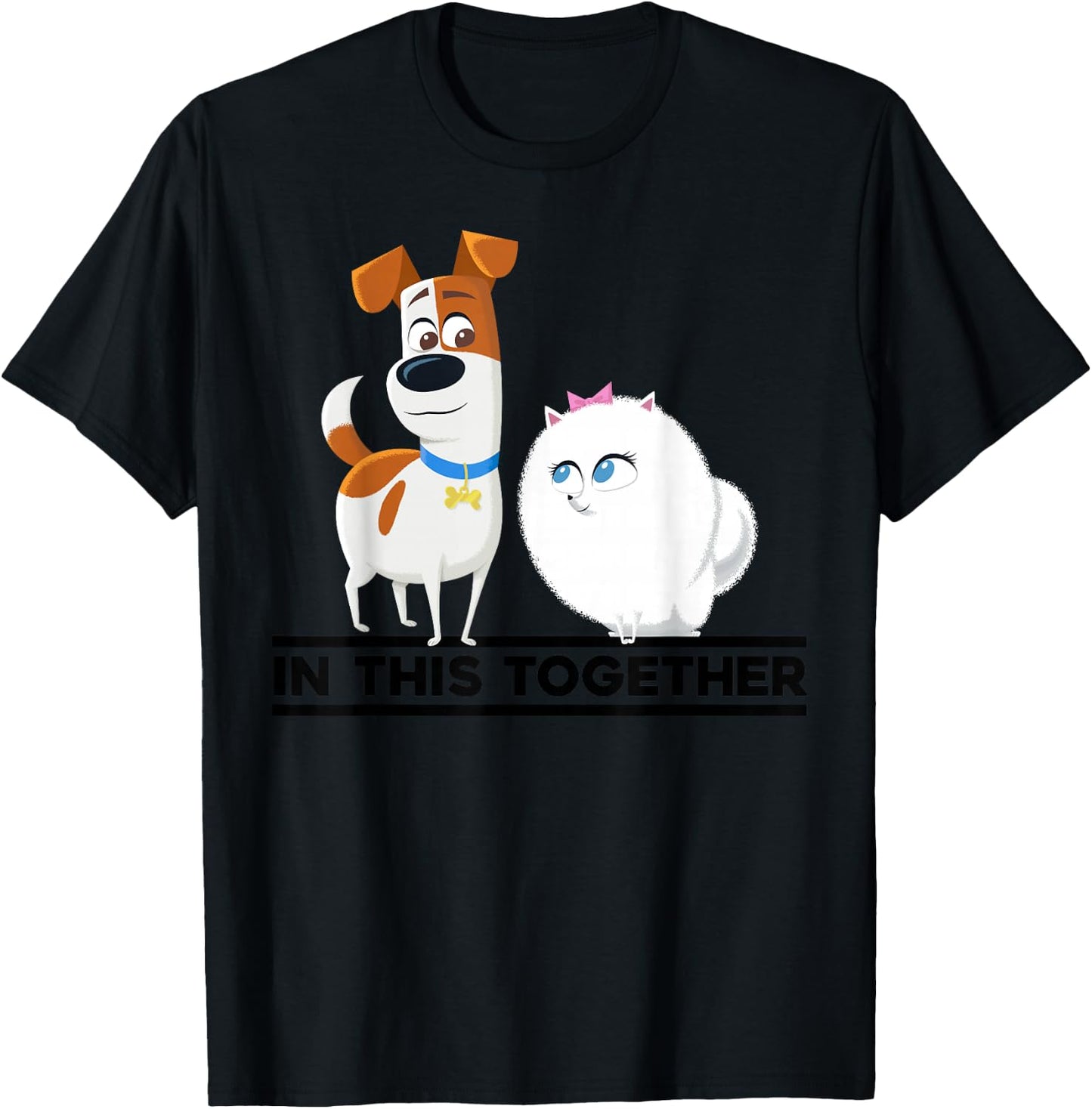 Secret life of Pets 2 - Max and Gidget In This Together T-Shirt - T-Shirt | Black