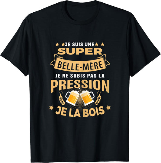 Super Stepmother I am not under pressure humor Stepmother T-Shirt - T-Shirt | Black