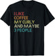 Curly Coated Retriever Dog Owner Coffee Lovers Gift Vintage Men Women T-Shirt - T-Shirt | Black