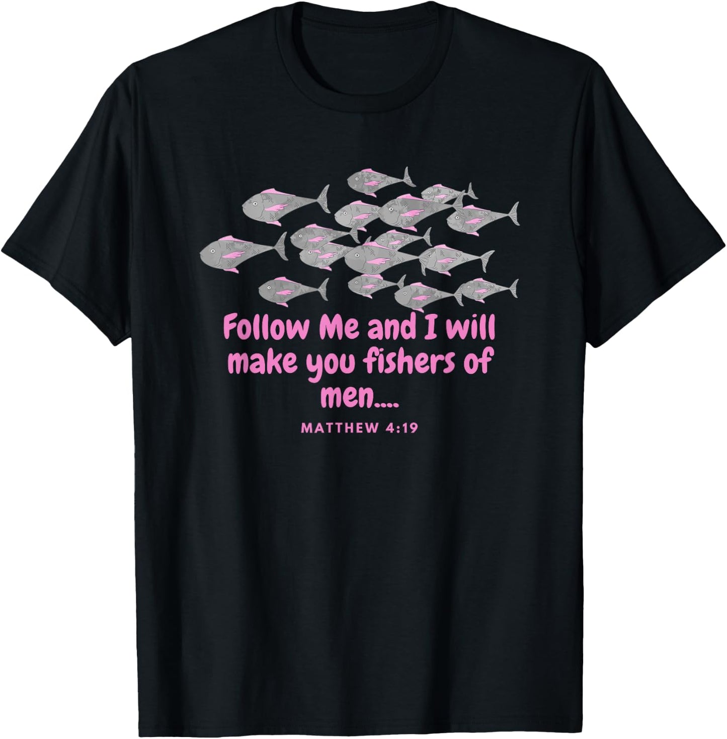 Fishers of Men Christian Kids Youth Group Teen Group T-Shirt - T-Shirt | Black