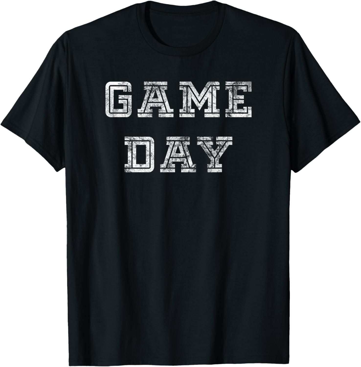 Game Day Football Shirt Men Women Kids Vintage Football Gift T-Shirt - T-Shirt | Black